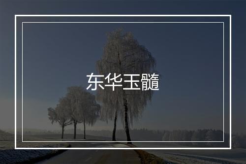 东华玉髓