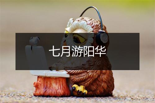 七月游阳华