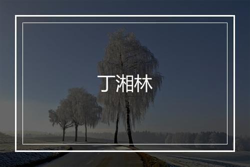 丁湘林