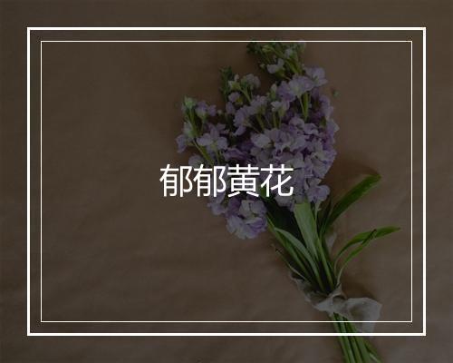 郁郁黄花