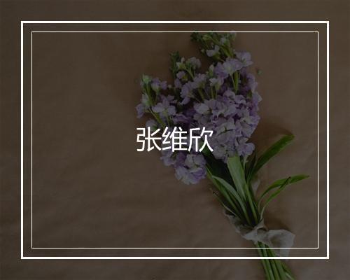 张维欣