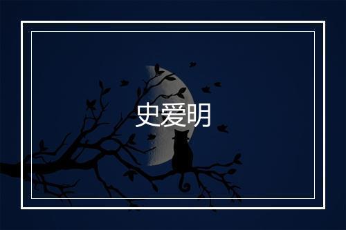 史爱明