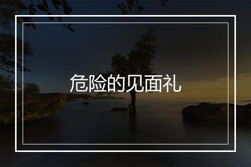 危险的见面礼