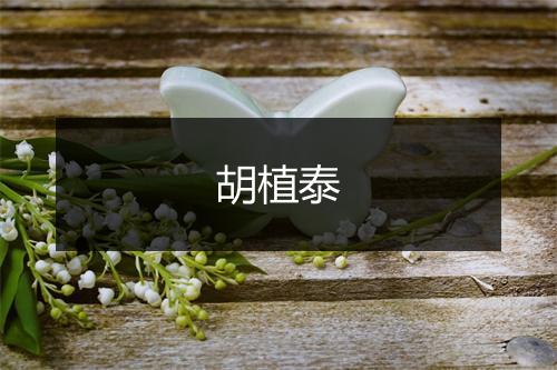 胡植泰