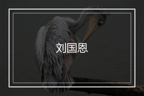 刘国恩