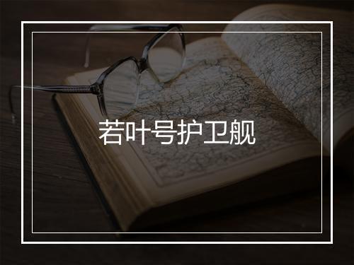 若叶号护卫舰