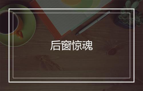 后窗惊魂