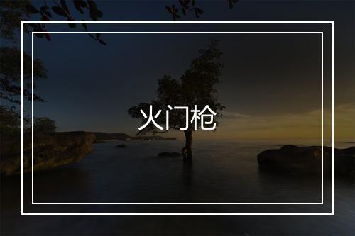 火门枪