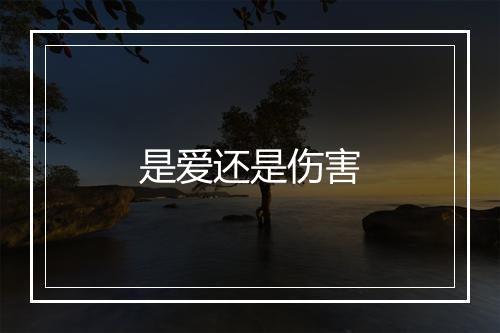 是爱还是伤害