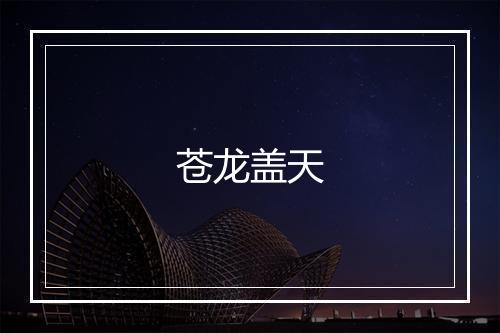 苍龙盖天