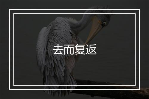 去而复返