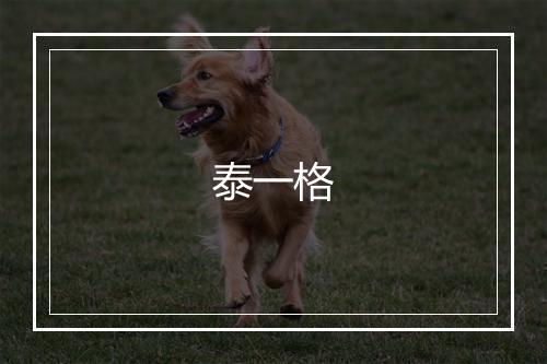 泰一格