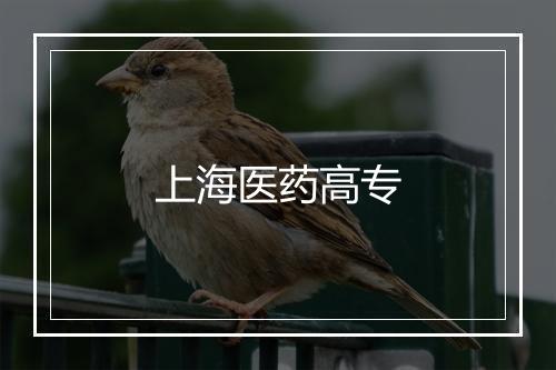 上海医药高专