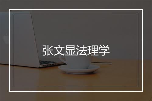 张文显法理学