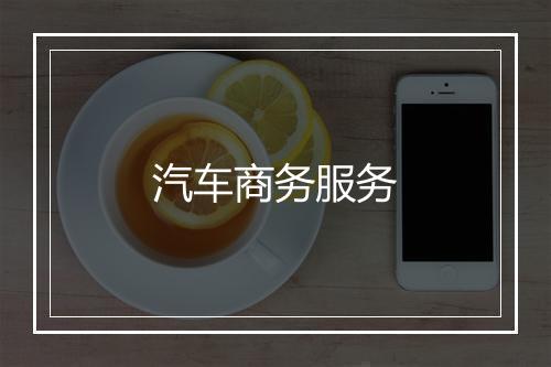 汽车商务服务