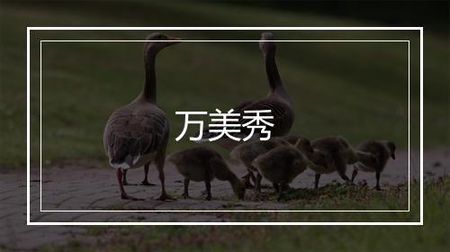 万美秀