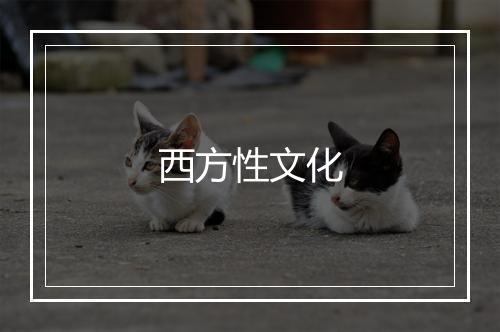 西方性文化