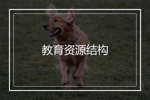 教育资源结构