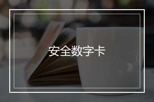 安全数字卡