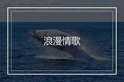 浪漫情歌