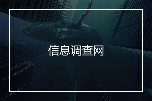 信息调查网