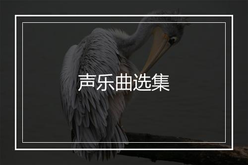 声乐曲选集