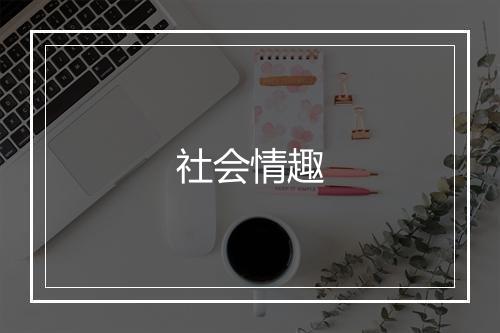 社会情趣