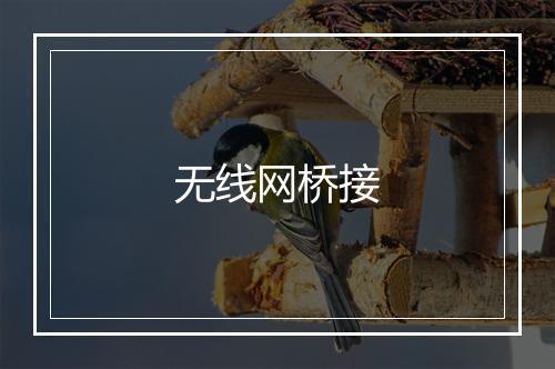 无线网桥接