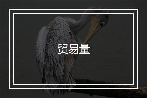 贸易量