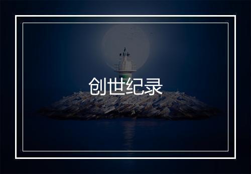 创世纪录