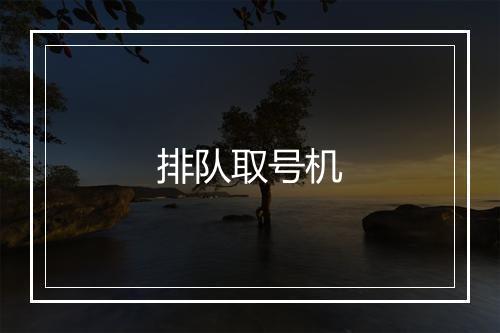 排队取号机