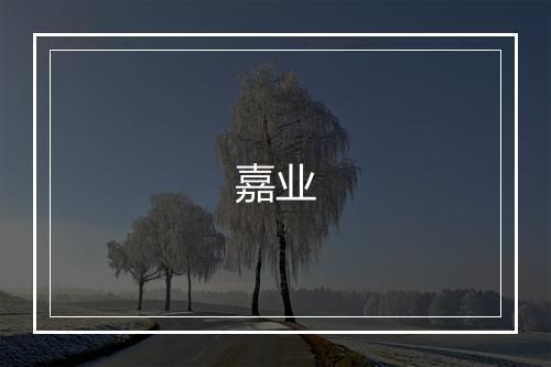 嘉业