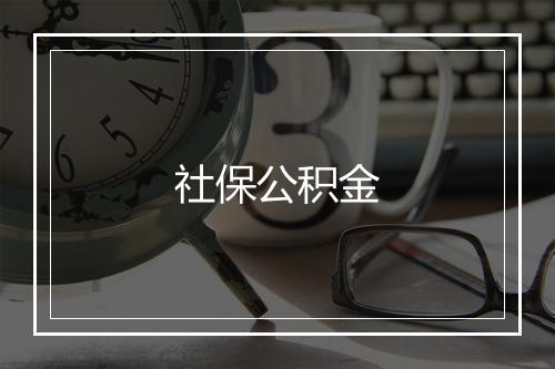 社保公积金