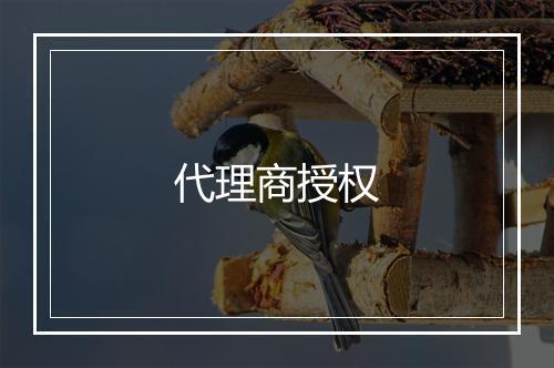 代理商授权