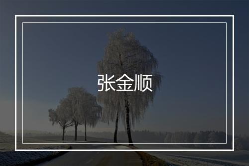 张金顺