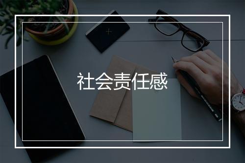 社会责任感