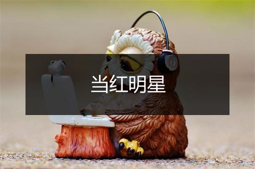 当红明星