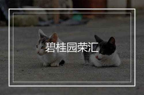 碧桂园荣汇