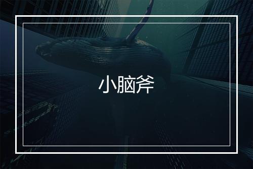 小脑斧