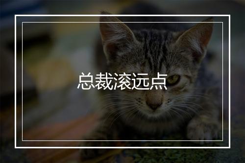 总裁滚远点