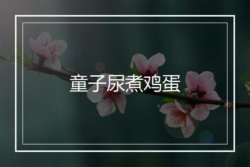 童子尿煮鸡蛋