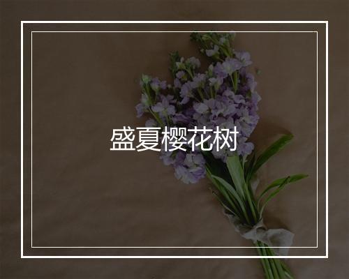 盛夏樱花树