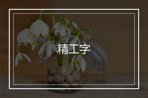 精工字