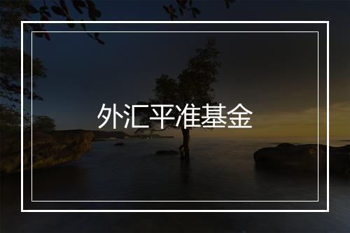 外汇平准基金