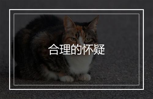 合理的怀疑