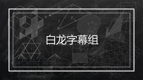 白龙字幕组