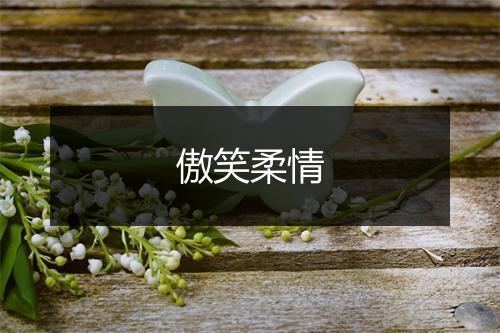 傲笑柔情