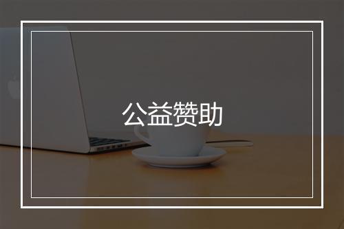 公益赞助