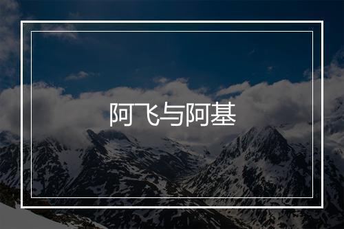 阿飞与阿基