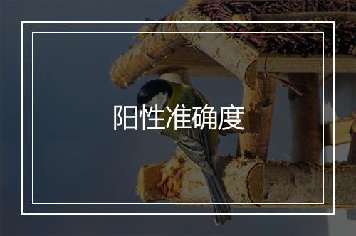 阳性准确度